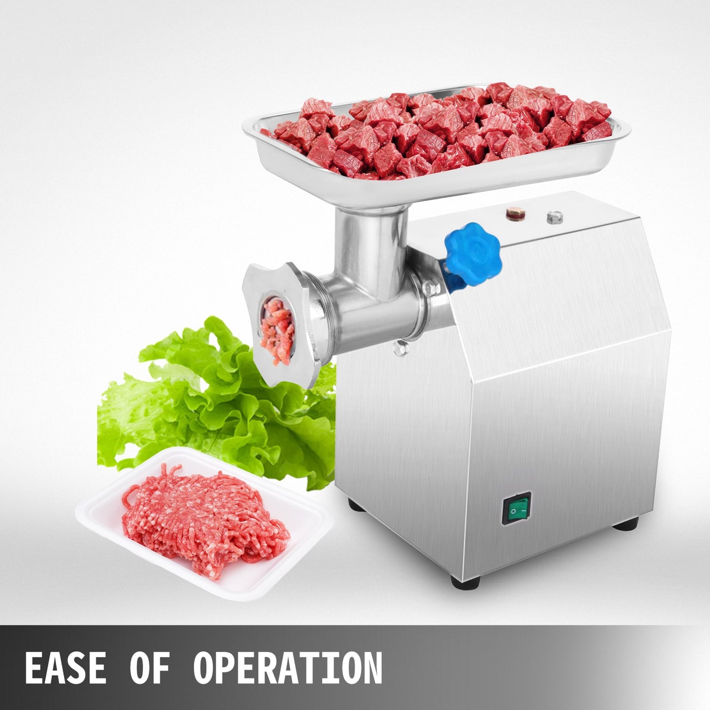 Electric Meat Grinder 850W Meat Mincer 190 r/min Sausage Maker Commercial Stainless Steel Food Grinding Mincing Machine Electric Mincer Machine for Home Kitchen Tool