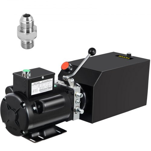 14L Car Lift Hydraulic Power Unit 60hz 1HP Hydraulic Pump Auto Repair Hydraulic Metal Reservoir for Hydraulic Pump Power Unit Tractor Vehicles Car Lift