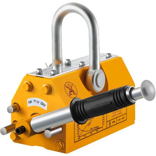 1500KG Steel Magnet Magnetic Lifter, 3300Lbs Heavy Duty Magnet Hoist Crane Hoist Lifting Magnet Hoist Crane for Electricity Engineering Transportation Mining