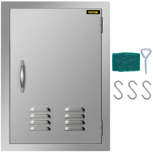 24x17" Bbq Access Single Door W/vents Commercia Outdoor Kitchen Handle