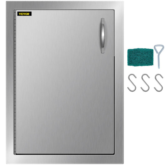 22”hx16”w Bbq Access Island Single Door Vertical Stainless Steel Door