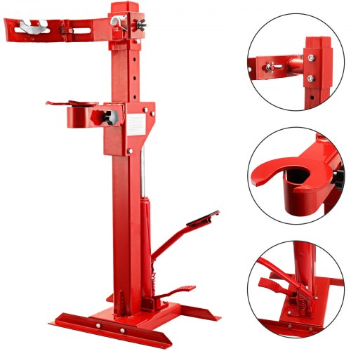 Hydraulic Spring Compressor 2200lbs Auto Strut Spring Compressor Sturdy & Durable Coil Spring Compressor Tool Red for Car Repairing and Strut Spring Removing
