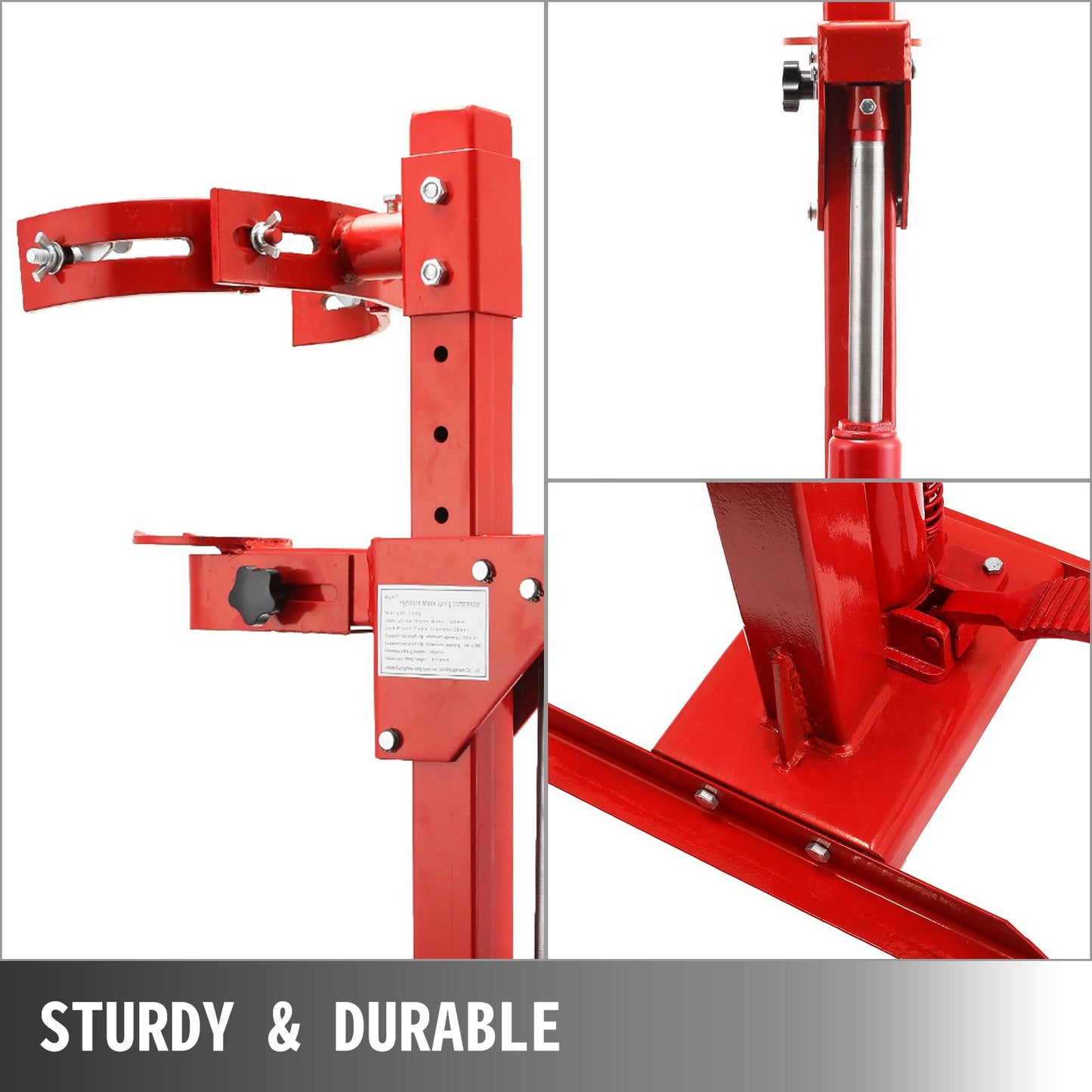 2.5 Ton Strut Spring Compressor Hydraulic Tool Auto Valve Spring Compressor 14Inch Coil Spring Compressor Set (2.5 Ton)