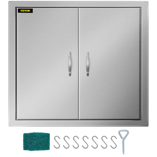 26"x24"outdoor Kitchen Door Bbq Island Single Access Door Stainless Steel
