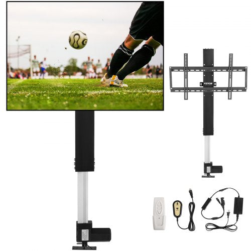 Motorized TV Lift Stroke Length 20 Inches Motorized TV Mount Fit for 28-32 Inch TV Lift with Remote Control Height Adjustable 30-50 Inch,Load Capacity 132 Lbs