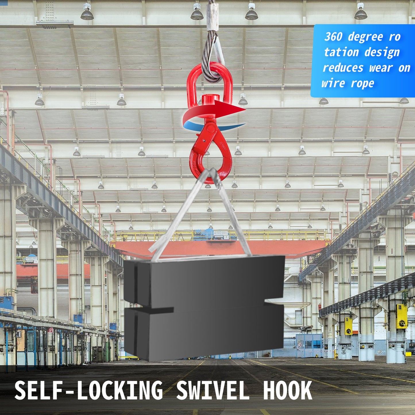 Galvanized Steel Winch Cable, 3/8" x 100' - Wire Rope with Hook, 8800 Lbs Breaking Strength - Towing Cable Heavy Duty, 6x19 Strand Core - for Rollback, Crane, Wrecker, Tow Truck