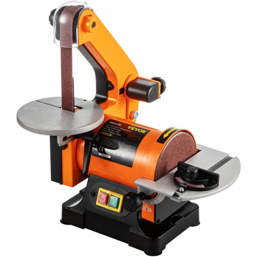 Electric Belt Grinder Sander 5 Inch Electric Belt & Disc Sander 300W Grinder Polisher 2950 RPM Variable Speed  Metal Bench Sanding Machine Workshop Sanding Grinding Machine