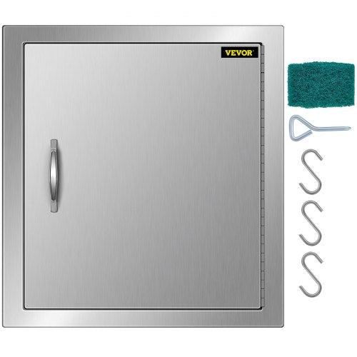 Vevor 45x50cm Stainless Steel Access Door Bbq Single Island Door Kitchen Storage