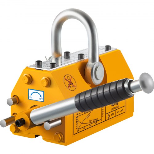 400KG Permanent Magnetic Lifter Steel Sheets Blocks Suspension Stainless Shackle Heavy Duty Magnetic Lift Hoist Shop Crane
