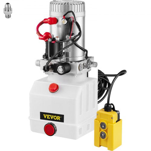 4 Quart Single Acting Hydraulic Pump Dump Trailer Lifting Remote Crane