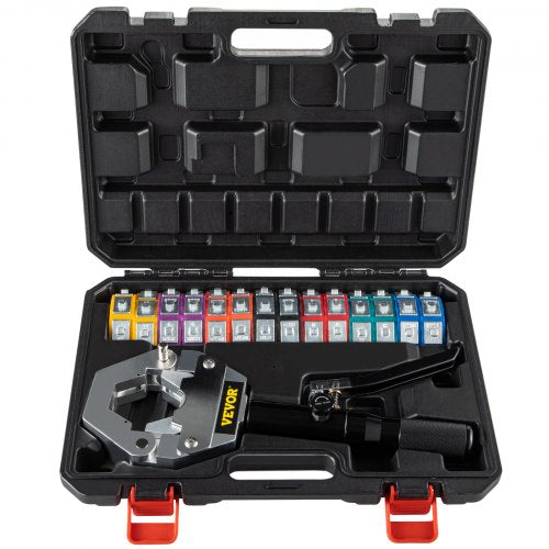 71500 Automotive A/C Hand held Hydraulic Hose Crimper Crimping Tool Kits for Repair Air Conditioner/Car Pipes