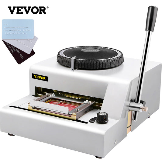72-Character Manual Embosser Card Embossing Machine PVC/ID/Credit Card Stamping Machine Code Printer for PVC Card Credit ID VIP