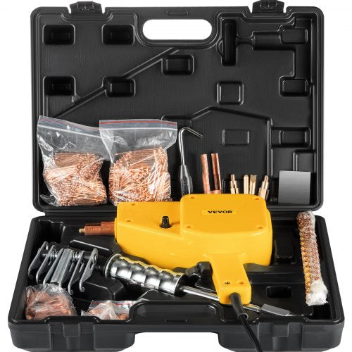 230v Welder With Slide Hammer,Dent Puller Panel Repair,1600A Spot Stud Weld Welder Dent Puller Kit For Car Body Panel