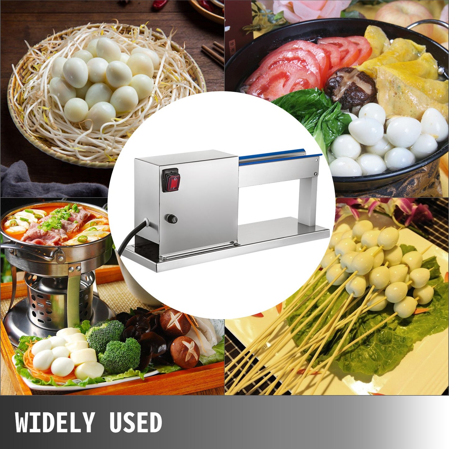 Quail Egg Peeler Machine 50KG/H Quail Egg Sheller 18W Quail Egg Sheller Semi-Automatic  Quail Egg Peeling Machine Stainless Steel Bird Egg Peeling Machine for Boiled Quail Egg