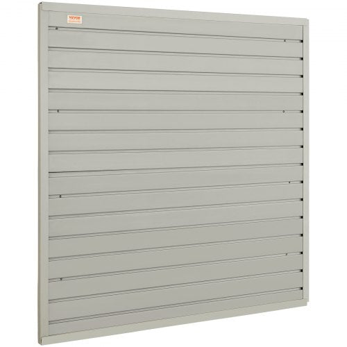 Slatwall Panels, 4 ft x 1 ft Gray Garage Wall Panels 12"H x 48"L (Set of 4 Panels), Heavy Duty Garage Wall Organizer Panels Display for Retail Store, Garage Wall, and Craft Storage Organization