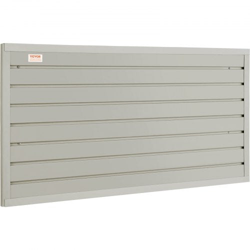 Slatwall Panels, 4 ft x 1 ft Gray Garage Wall Panels 12"H x 48"L (Set of 2 Panels), Heavy Duty Garage Wall Organizer Panels Display for Retail Store, Garage Wall, and Craft Storage Organization