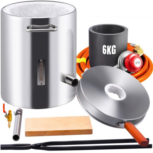 6KG Propane Smelting Furnace Kit Melting Furnace Stainless Steel 2700℉
