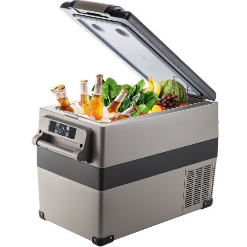 Portable Small Car Freezer 45L Mini Car Freezer Refrigerator 45W Car Fridge Cooler 12V Fridge Freezer AC/DC Portable Freezer Portable Vehicle Car Fridge For Home and Outdoor Use