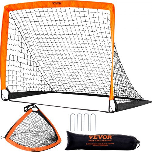 Portable Soccer Goal, 4x3 ft Kids Backyard Soccer Net, Foldable Pop Up Practice Soccer Net, Mini Youth Training Soccer Goal Set, All-Weather Indoor Outdoor Soccer Goals with Carry Bag, 1 Pack
