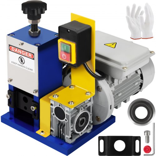 Electric Wire Stripping Machine  Φ1.5mm~Φ25mm 180W Portable Automatic Wire Stripper Cable Single Phase Wire Stripping Machine with An Extra Blade for Scrap Copper Recycling