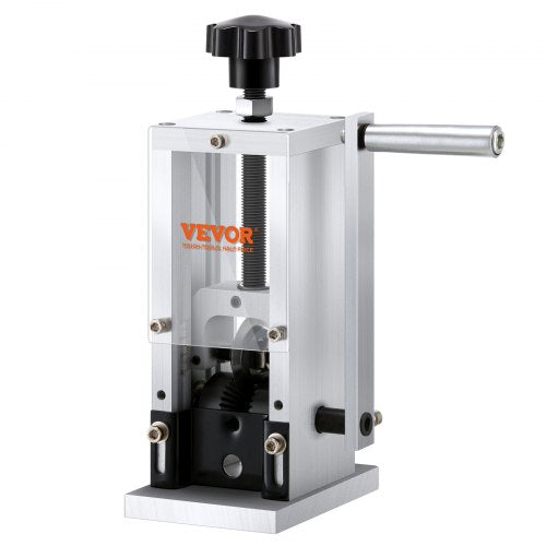 Manual Wire Stripping Machine, 0.06''-0.98'' Copper Stripper with Hand Crank or Drill Powered, Visible Stripping Depth Reference, Portable Aluminum Frame Wire Peeler for Scrap Copper Recycling