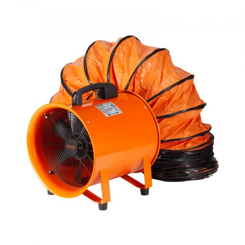 203.2mm Portable Extractor Fan Blower 5m Duct Hose Ventilator Industrial