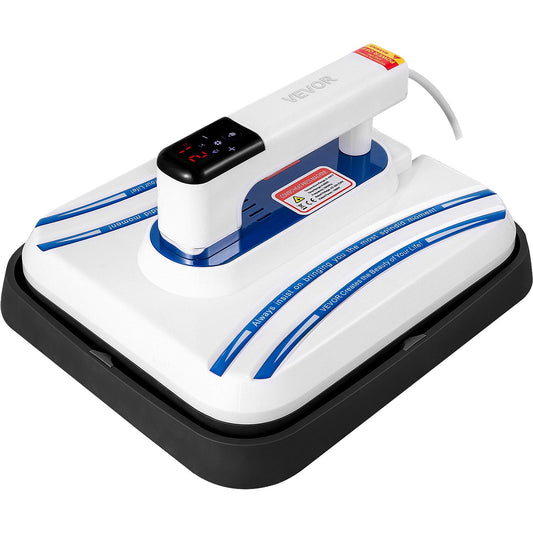 Heat Press 12 x 10 Inch Easy Press 800W Blue Mini Press Vibration Function Portable Easy Mini Press Double-tube Heating Heat Press Machine for T Shirts with Sensitive Touch Screen Display