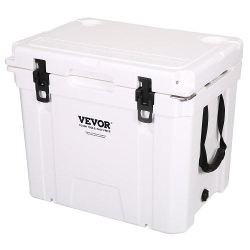 Insulated Portable Cooler, 45 qt, Holds 45 Cans, Ice Retention Hard Cooler with Heavy Duty Handle, Ice Chest Lunch Box for Camping, Beach, Picnic, Travel, Outdoor, Keeps Ice for up to 6 Days