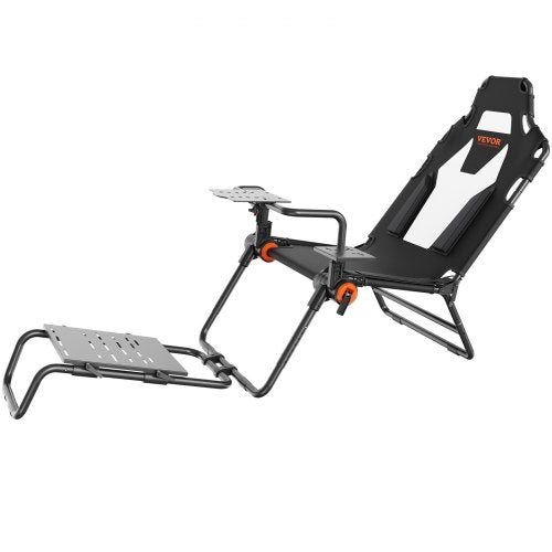 Racing Wheel Stand Foldable Fit For Logitech,Thrustmaster,Fanatec,Hori,Mad Catz, Carbon Steel Driving Simulator Cockpit Adjustable Pedal & Seat ,Fit Most Wheels and Pedals, Max. Load 330lbs