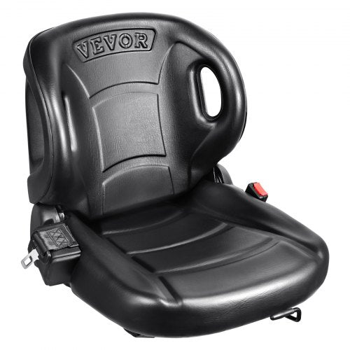 Universal Forklift Seat Wrap-around Forklift Seat Adjustable Back Seatbelt