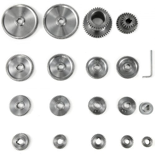 Milling Machine Gear 18Pcs GEAR KITS  Mini Lathe Gears  CJ0618 gears Micro Lathe Gears Set Precision Polished Steel Metal for Mini Lathe Lathe Machine and Metal Cutting Machine