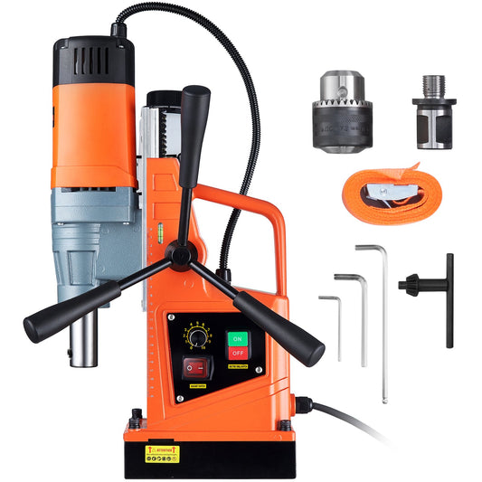 Magnetic Drill 1550W 2922lbf/13000N Portable Mag Drill Press 500RPM