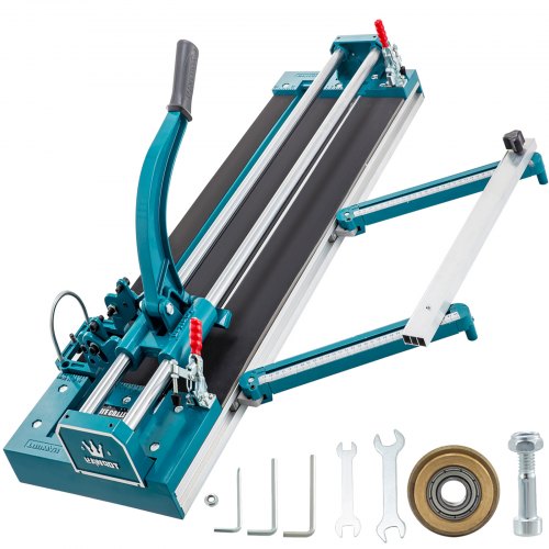 47Inch/1200mm Tile Cutter Double Rail Manual Tile Cutter 3/5 in Cap w/ Precise Laser Positioning Manual Tile Cutter Tools for Precision Cutting