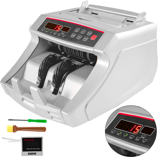 Upgraded Money Counter with UV MG Counterfeit Detector Money Counter Machine, Counts 1000 Notes/Min And More, Multi Currency Bill Cash Counting Machine, With LED Display Money Counter(2829A)