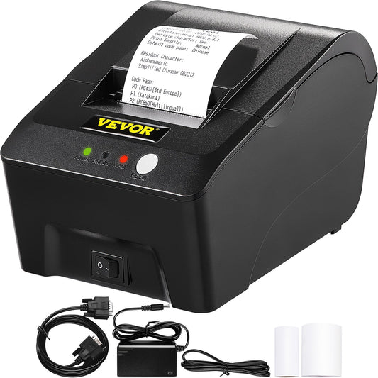 Printer Receipt, 58mm Thermal Printer, USB Port Printer, ESC/POS Command Thermal Receipt Printer, Portable for Bank, Supermarket, Office, Restaurant Support Win 2003/XP/7/8/10 & Cashbox Driver
