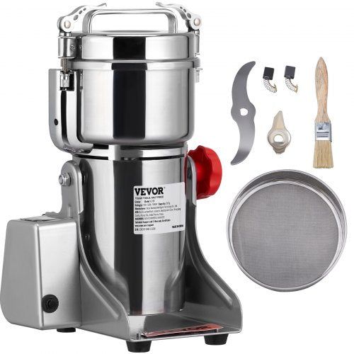 700g Commercial Spice Grinder Electric Grain Mill Grinder High Speed