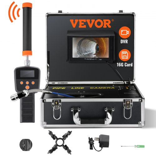 Sewer Camera Pipe Inspection Camera 7" 1000TVL Camera 100ft w/Locator 512Hz