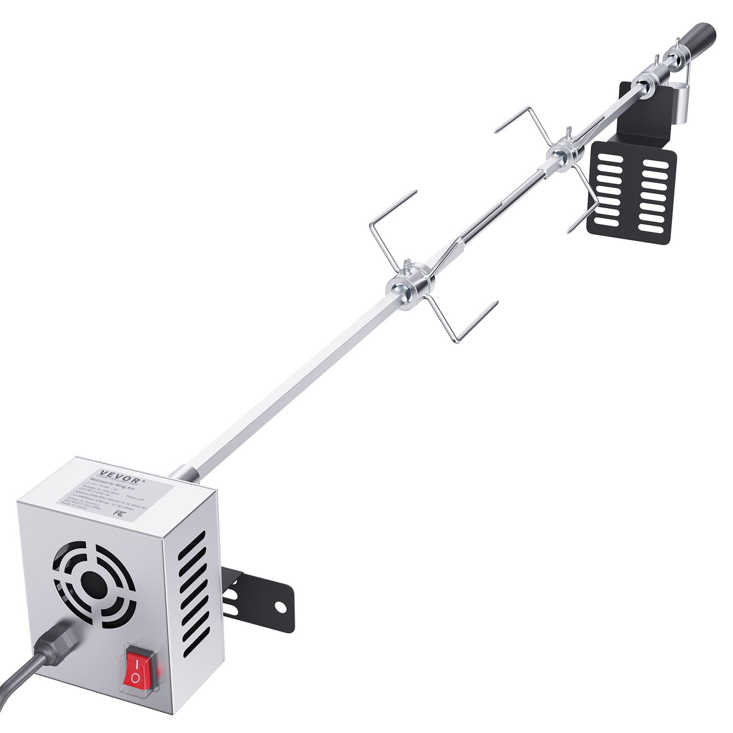 Universal Grill Rotisserie Kit BBQ Roaster 32"/39" Spit Rod Electric Motor