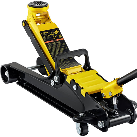 Floor Jack, 2.5 Ton Low Profile Floor Jack, Heavy-duty Steel Racing Floor Jack With Single Piston Lift Pump, Floor Jack Lifting Range 85 mm-380 mm