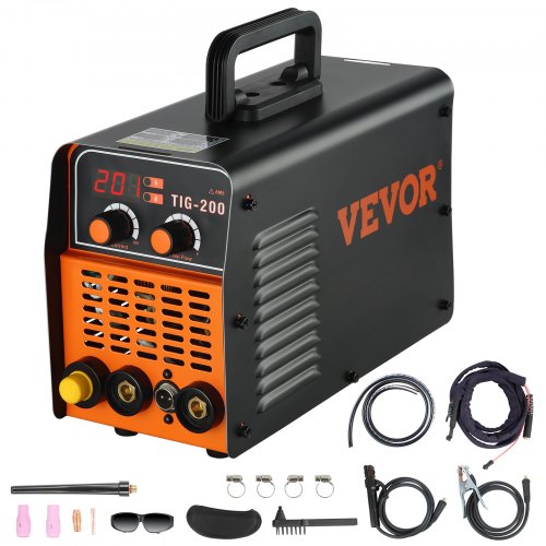 TIG-200C, 200 Amp TIG/MMA ARC 2-in-1 Welder HF IGBT DC Inverter Welding Machine for Welding Steel, Titanium And Copper Alloys