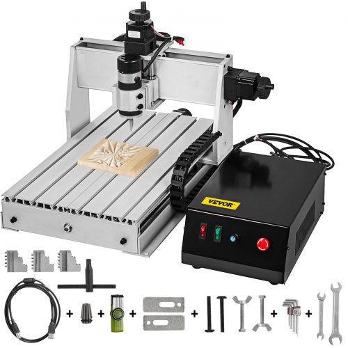 CNC Machine 3040 CNC Router 3 Axis CNC Router Engraver Machine 500W CNC Router Engraving Drilling Milling Machine with Usb Port for DIY Artwork Cutter