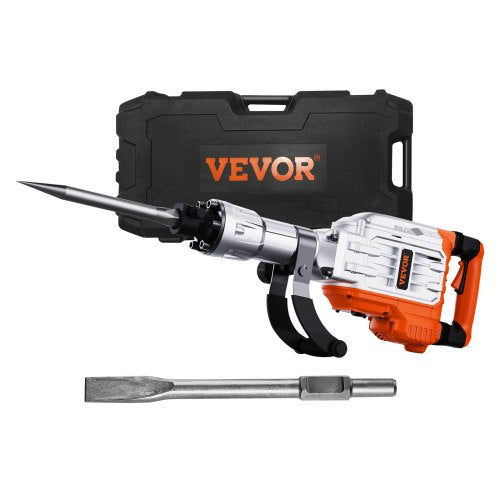 Demolition Jack Hammer Concrete Breaker 3500W Electric Hammer 2 Chisel Bits