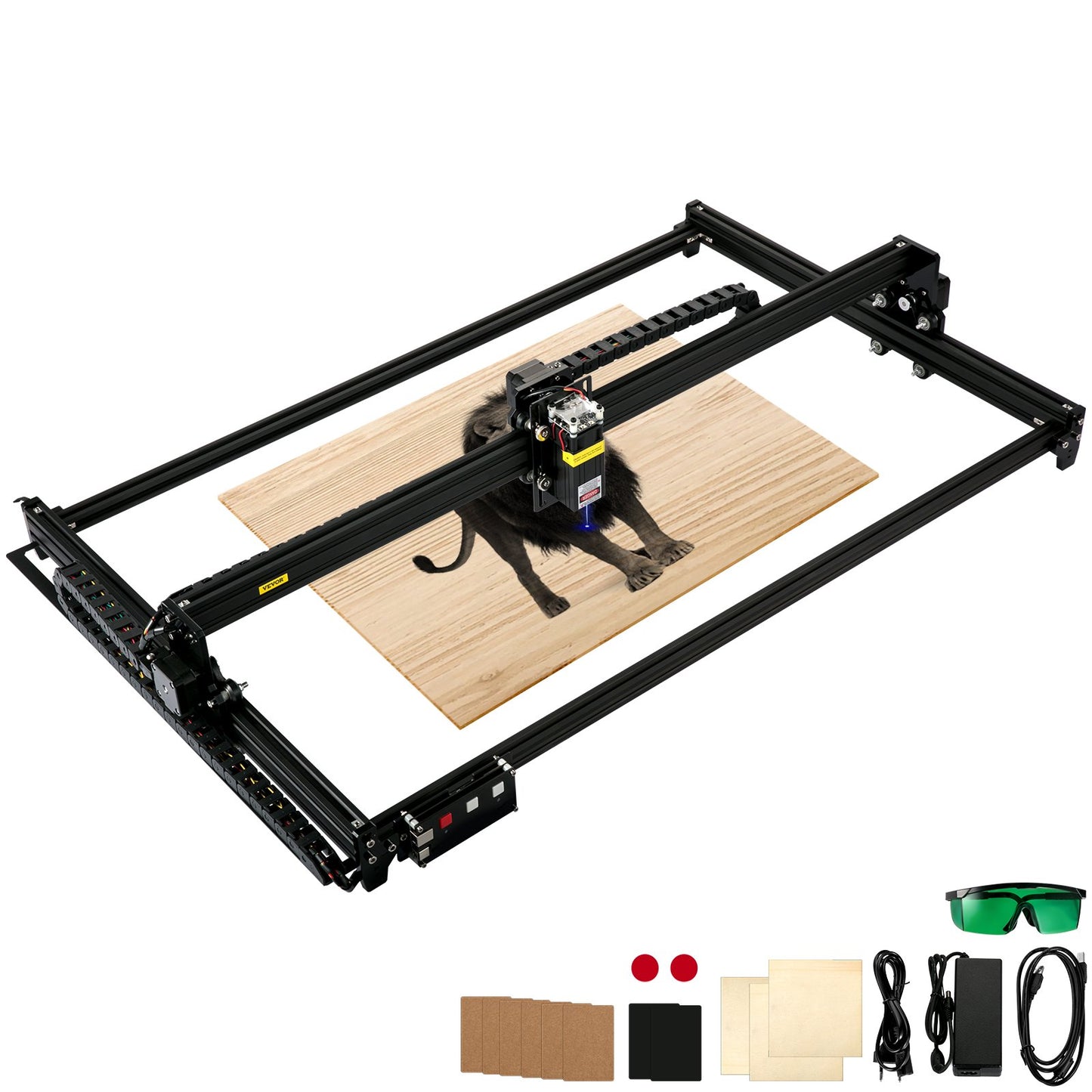 Desktop Laser Engraver 18.1"x31.9" Large Engraving Area 7.5W Laser Power