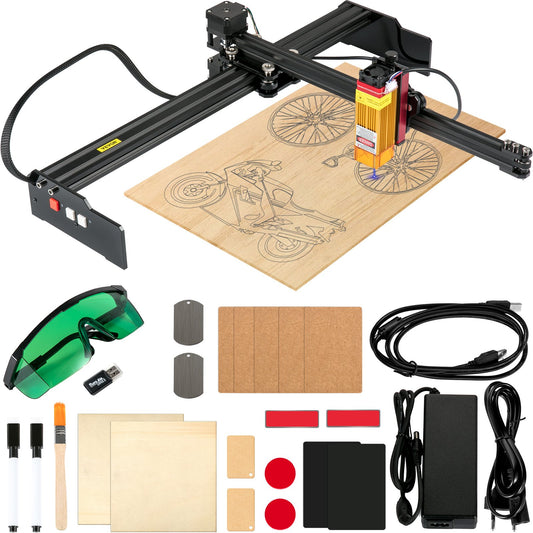 Portable Laser Engraver 10.6"x17.3" Large Engraving Area 5.5W 3D Printer