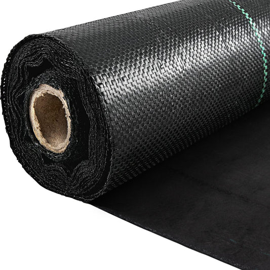 Garden Weed Barrier Fabric, 5.8 OZ Heavy Duty Landscape Fabric, 4ft x 100ft Weed Block Control for Garden Ground Cover, Woven Geotextile Fabric for Landscaping, Gardening, Underlayment, Black