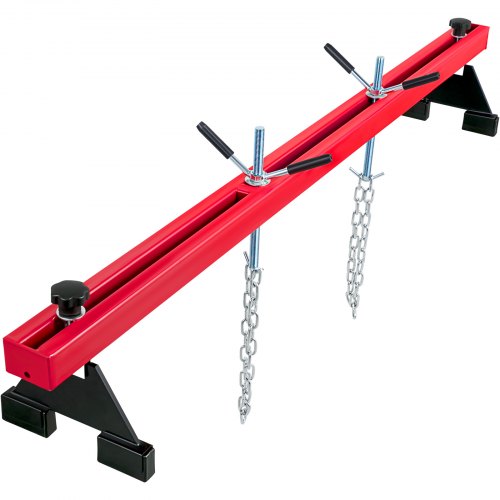 Engine Support Bar, 1100 lbs Capacity Engine Transverse Bar, Engine Hoist 2 Point Lift Holder Hoist Dual Hooks, Keeps Engine Stable for Home Garages & Auto Repair Shop