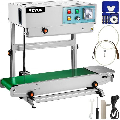 FR-900 Automatic Horizontal Continuous Sealer Constant Heat Plastic Bag Sealing Machine Vertical Type Automatic Sealing Machine Compound Film Liquid Sealing