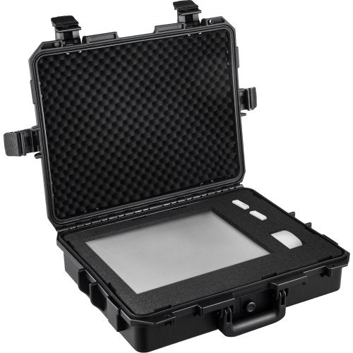 Waterproof Hard Case, 20 x 16 x 5 Inches, with Customizable Foam, Portable Protective Hard Camera Case, Shockproof for Laptop, Pistol, Camera, and More, Black