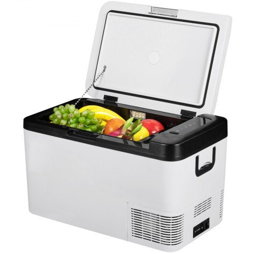 12 Volt Refrigerator, 22Qt, Dual Zone Car Fridge Freezer w/ App Control & Wheels, 12/24V DC & 100-240V AC Electric Compressor Cooler for Car Truck Vehicle RV Boat Outdoor & Home Use