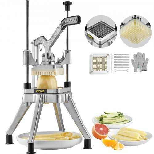 1/4'' Vegetable Dicer Commercial Fruit Slicer Chopper French Fry Cutter